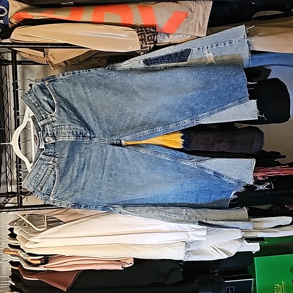 FREE PEOPLE We the Free Cropped Patchwork Jeans